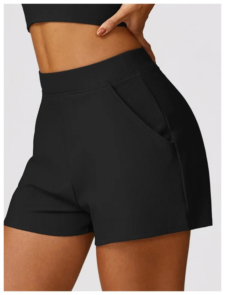 Comfy Ribbed Shorts