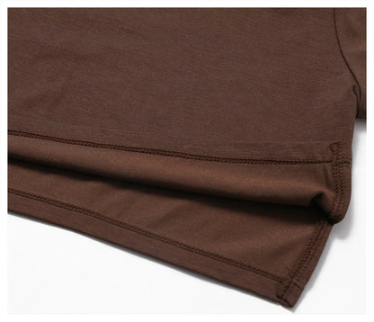 Comfy Dropped Shoulders Oversized Crop Shirt