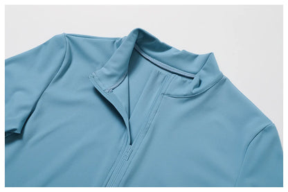 Athena Fitted V Shaped Zipper Jacket