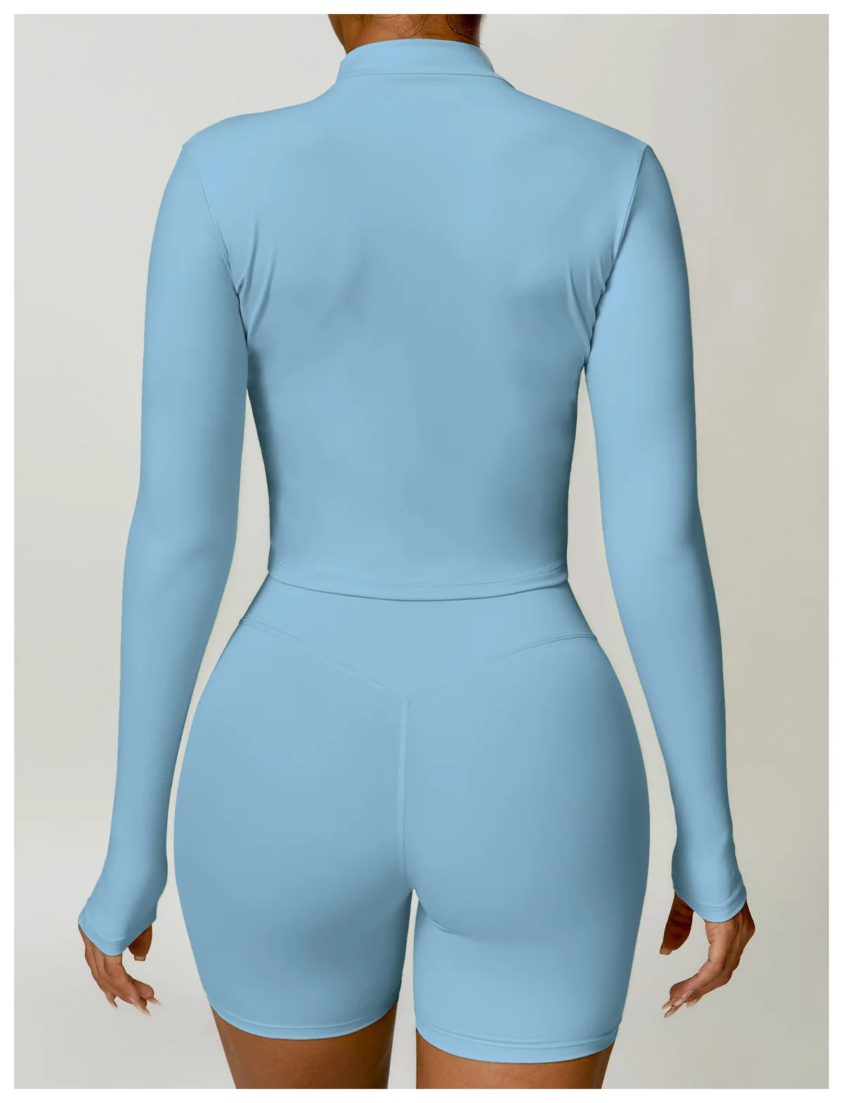 Athena Fitted V Shaped Zipper Jacket