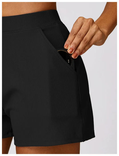 Comfy Ribbed Shorts 