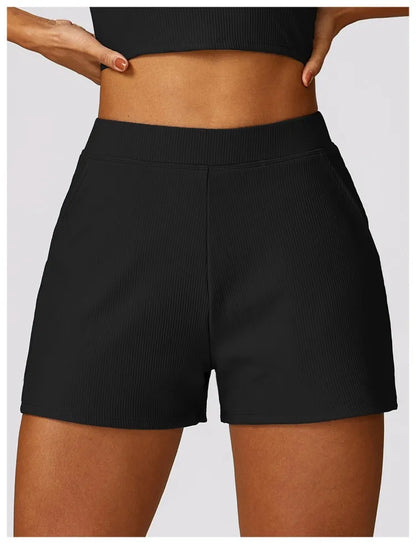 Comfy Ribbed Shorts 