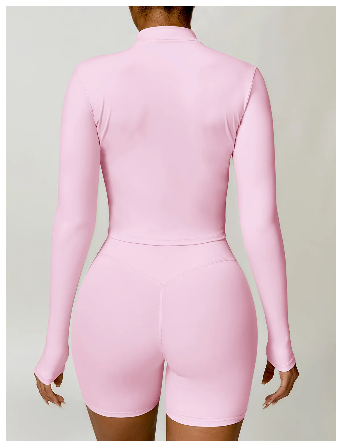 Athena Fitted V Shaped Zipper Jacket
